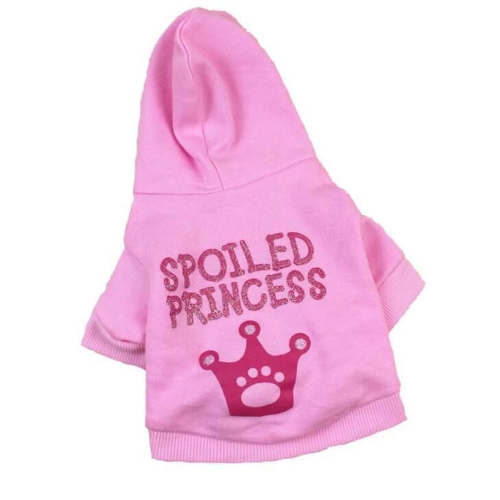 Dog Princess Shirts Pet Dog Clothes Dog Hoodie for Small Dogs