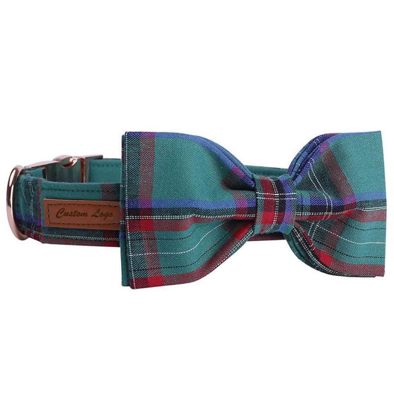2021 Cute Design Heat Transfer Printed Dog Bow Tie Collar
