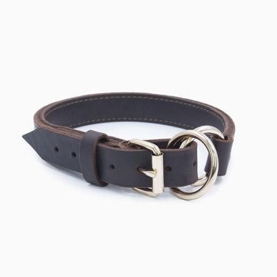 Pet Cowhide Collar Dog Collar New Product Double Ring