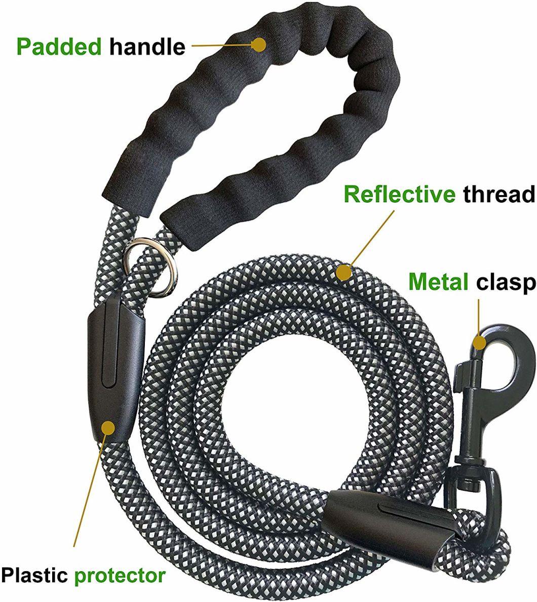 Reflective Dog Leash Climbing Rope Dog Lead with Shock-Absorbing Bungee