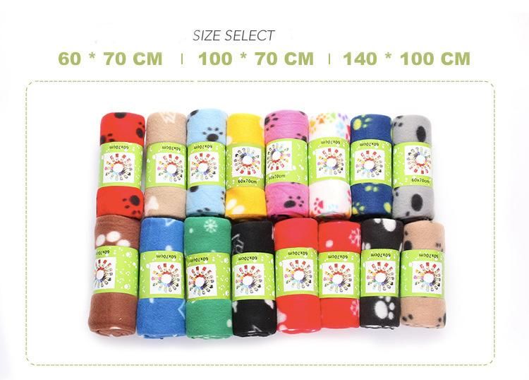 Pet Towel Dog Blanket Pet Double-Sided Fleece Blanket Bath Towel Mat