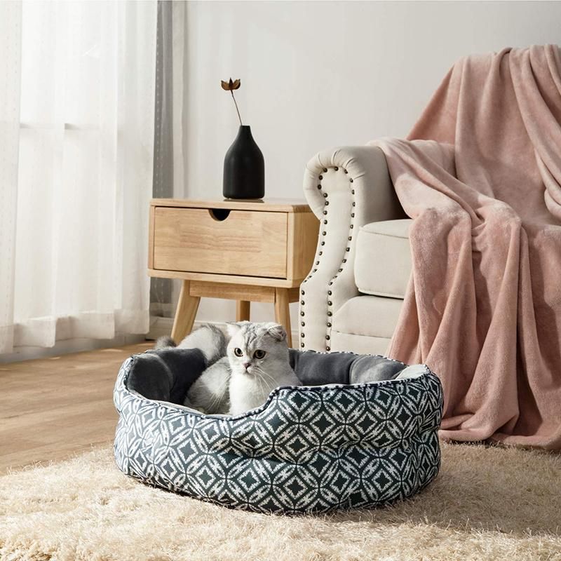 Wholesale Latest Design Pet Cushion Detachable Soft Plush Nonslip Dog Cat Bed