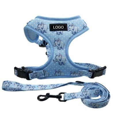 Highly Visible Reflective Dog Harness Martingale Adjustable Fit Neoprene Padded Dog Harness No MOQ Dog Harness Set
