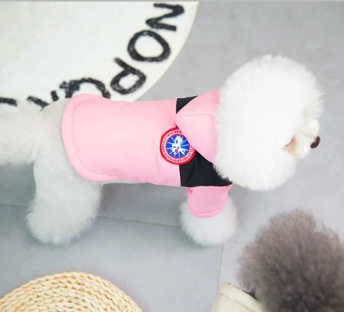 Pet Dog Clothes Teddy Dog Clothes Clothing Autumn and Winter New Products Pet Two-Legged Cotton-Padded Clothes 21 Chinese Goose Cotton-Padded Clothes