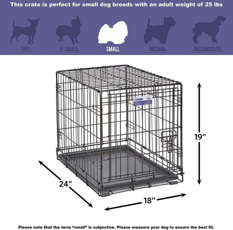 Folding Pet Cage, Very Eco-Friendly Dog Cage, Easy to Install Without Tools, with Tray at Bottom
