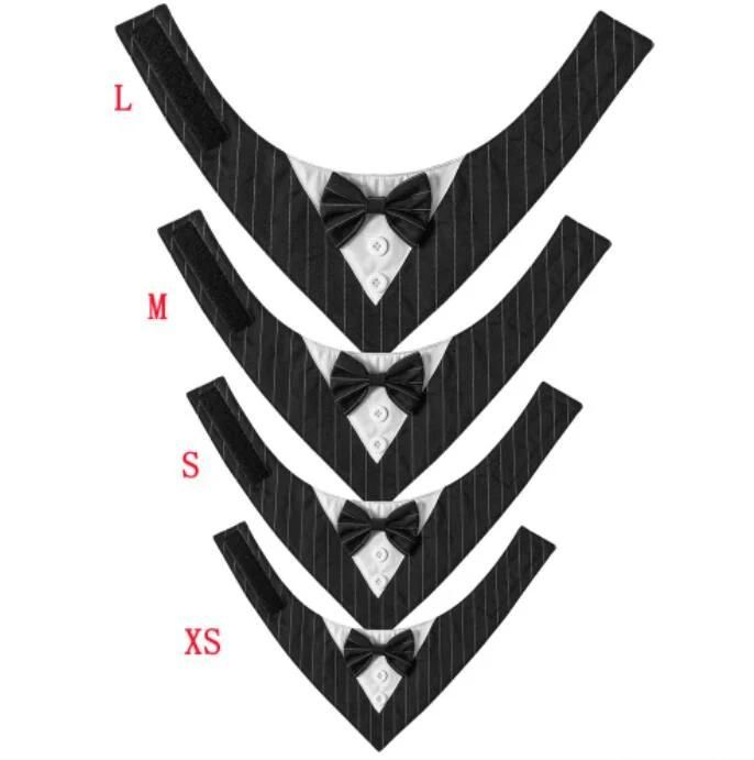 British Wedding Pet Accessories Suit Pet Saliva Towel Pet Bow Tie Neck Scarf