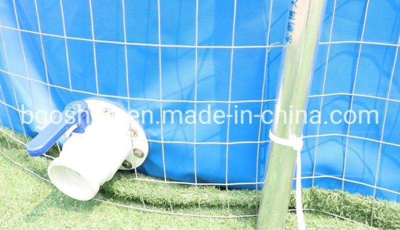 30000L Waterproof PVC Tarpaulin Fish Pond with Steel Mesh Fish Tank