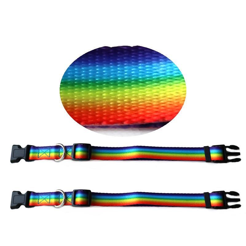 Custom Logo Polyester Printed Accessories Collars for Pet