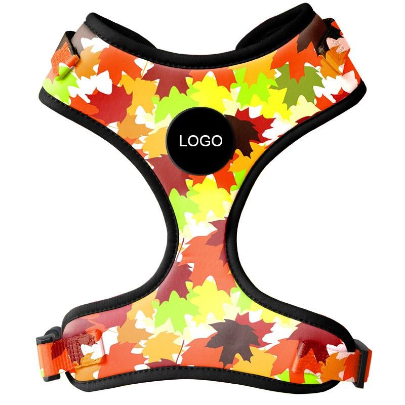 Factory Hot Sale Cute Maple Leaf Pumpkin Pet Chest Back, Pet Harness, Dog Product.