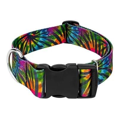 2022 Amazon Best Selling New Polyester Color Custom Dog Collar