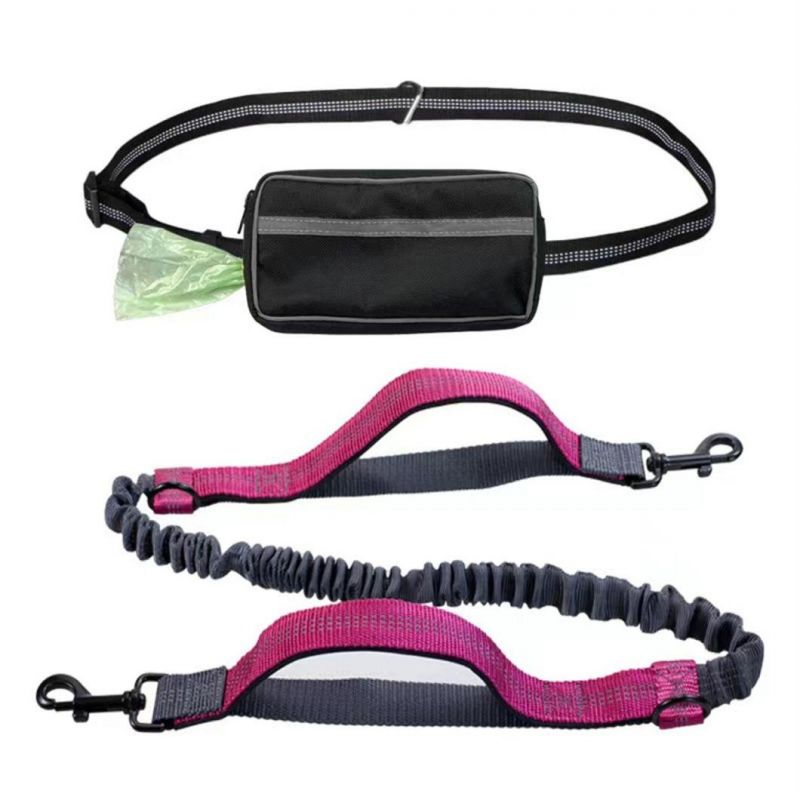 Running Belt Jogging Pull Dog Leash with Waist Bag