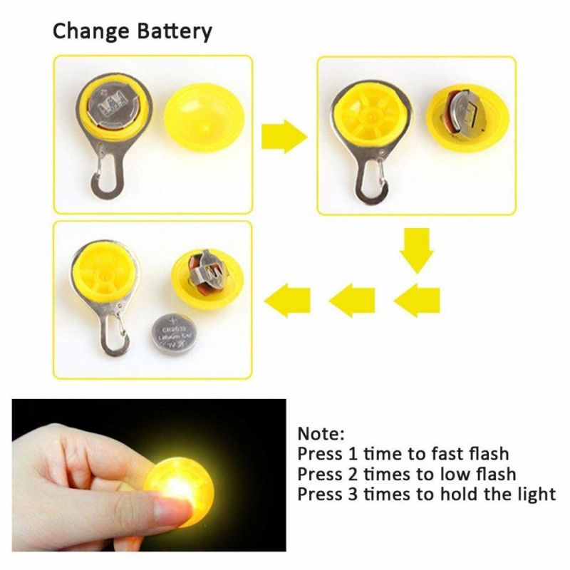 Clip-on Pet and Dog Collar LED Light - Dog Lights for Collars