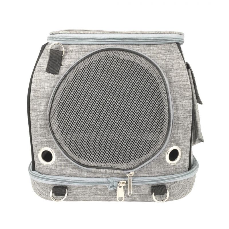 Multifunctional Collapsible Cat Dog Cube Bag Pet Car Booster Seat Hard Bottom Outdoor Carrier