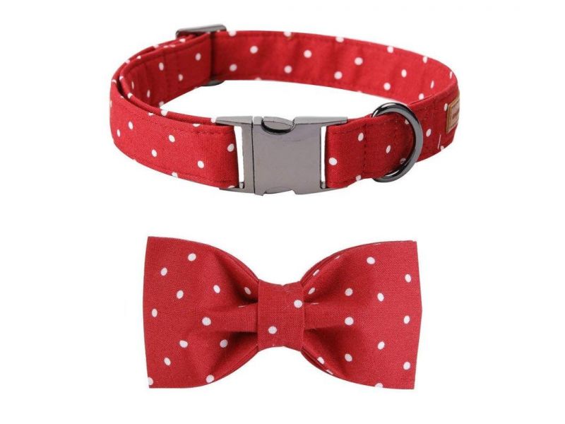 Fabric Soft Genuine Leather Webbing 3/4" Wide Dog Collar in Pink Grey, Small, Neck 12"-15", Adjustable Collars Dogs