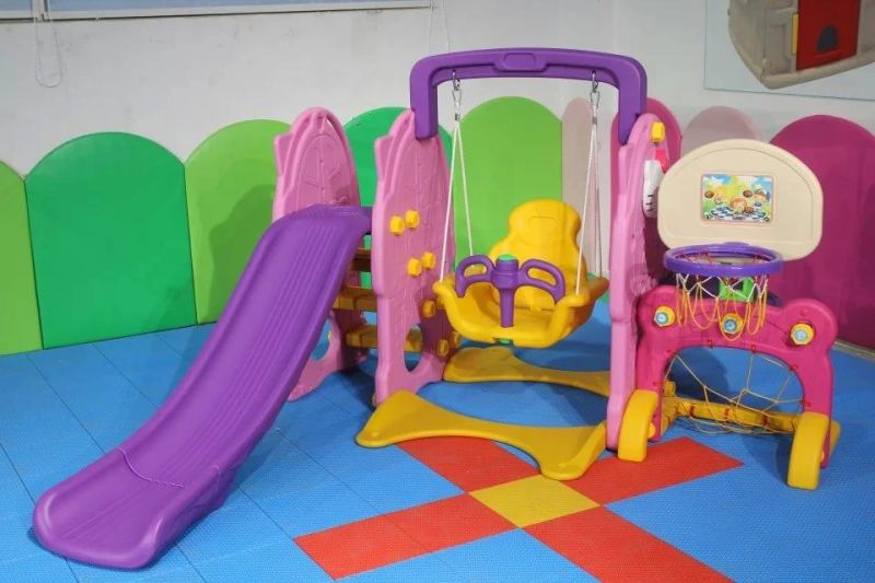 New Design Indoor Playground Equipment--Combination Swing and Slide