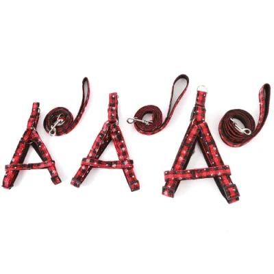 Customized Soft Triangle Pet Vest Adjustable Reversible Designer Solid Color Dog Harness Leash Collar Set