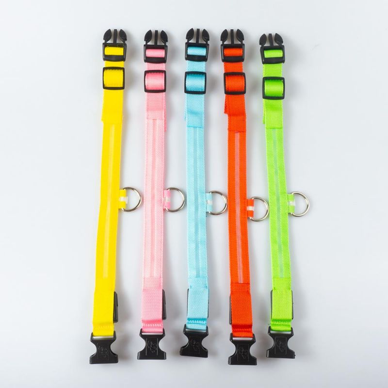 Colourful Supply Lightweight Custom Patch LED Dog Collar