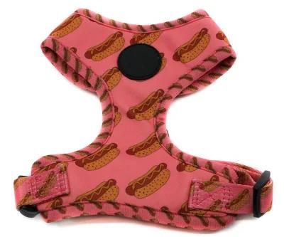 Free Design Different Kinds of Custom Pattern Pet Vest Lovely Small Dog Harness/Dog Coat with Harness