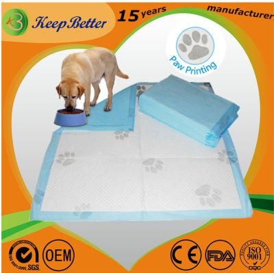 Premium High Quality Paw Printed Lovely Cute Disposable Pet Dog Puppy Potty PEE Training Pad 60X60cm