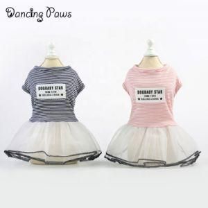 2019 Summer Striped Dress Pet Clothes Beautiful Dog Cat Cloth Dog Wedding Dress Pet Products Clothes