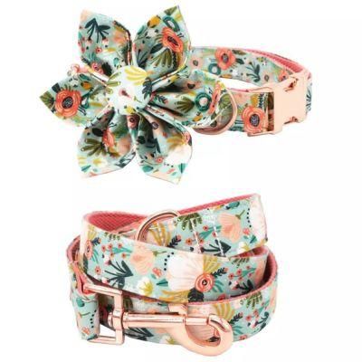 Factory Price Safety Dog Harness Eco-Friendly Cotton OEM/ODM Puppy Collar and Leash Set