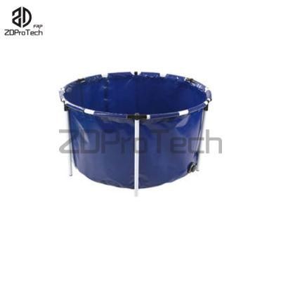 Waterproof PVC Canvas Fish Tank Farming Round/ Rectangle Fish Pond Tank.