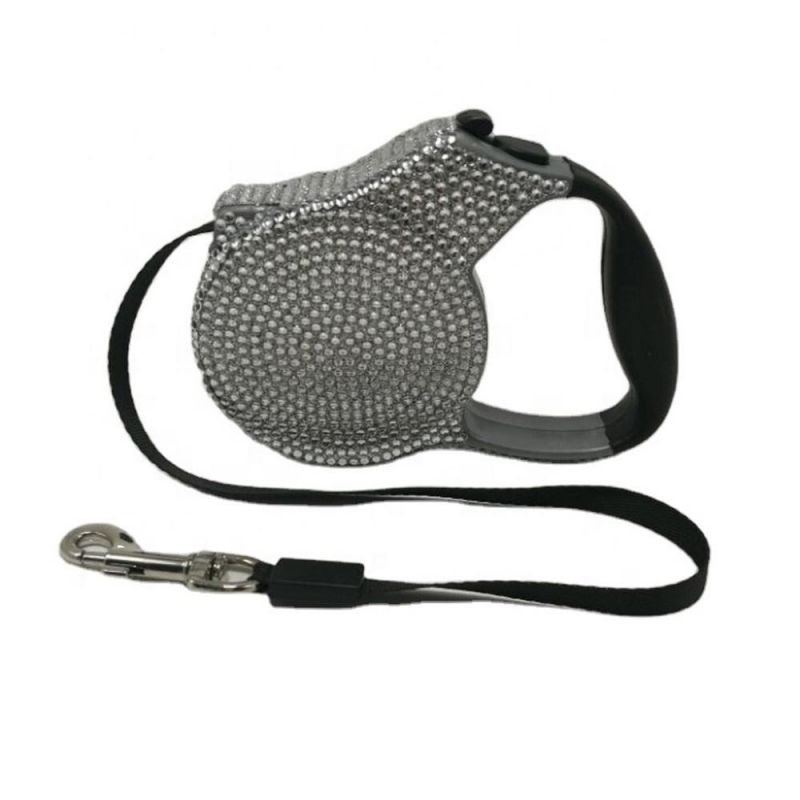 Practical Chain Dog Leash with TPE Soft Hand