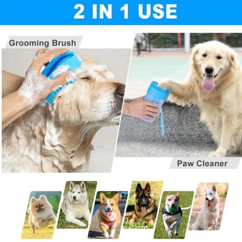 2-in-1 Dog Paw Washer Portable Pet Paw Cleaner Paw Washer