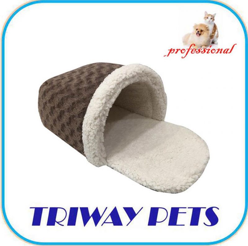 Soft Circle Faux Fur Foam Slipper Pet Bed