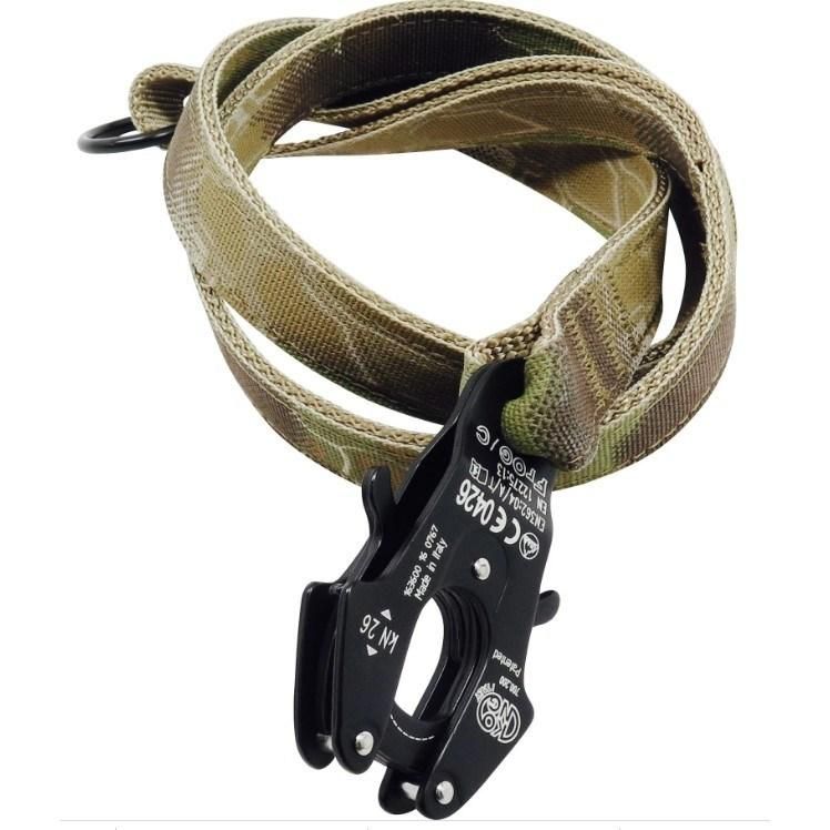 Heavy Duty Nylon Printing Military Dog Leash with Frog Clip