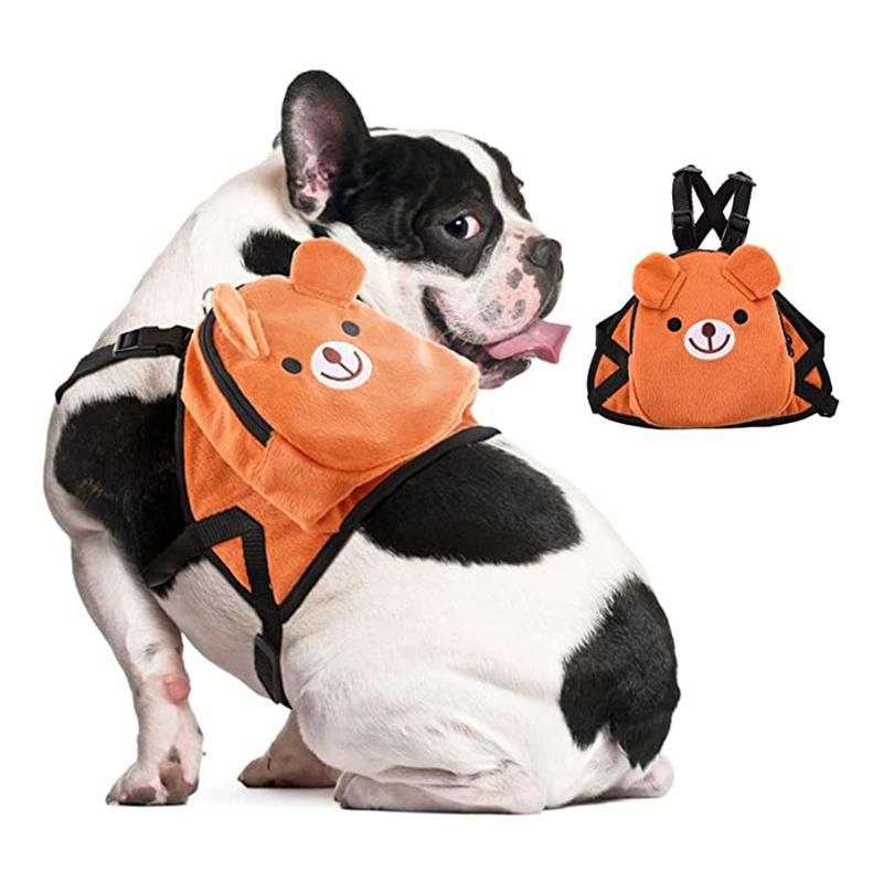 Breathable Adjustable Outdoor Best Vest Puppy Harness Backpack for Walking