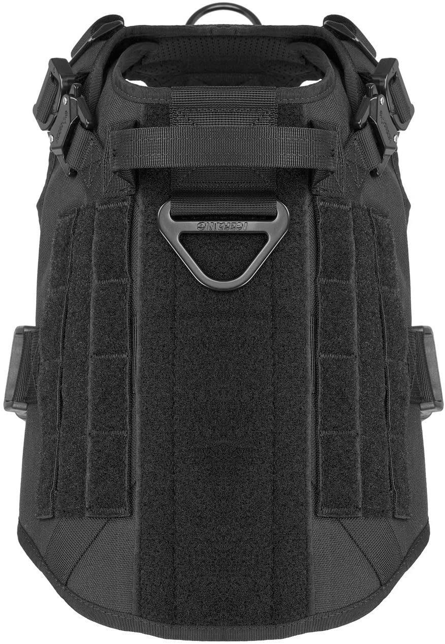 Dog Molle Vest with Handle No Pulling Front Leash Clip
