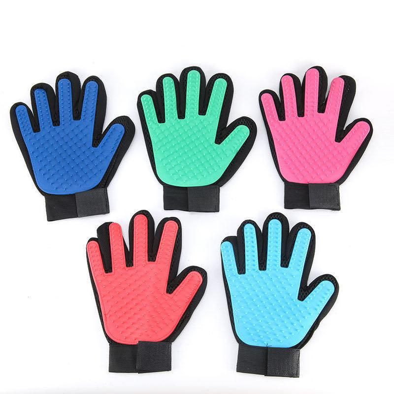 Pet Grooming Gloves Hair Remover Brush Deshedding Cleaning Combs Massage Gloves