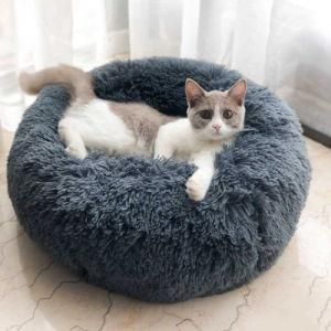 Faux Fur Donut Pet Bed Sofa Dog Bed Cat Bed