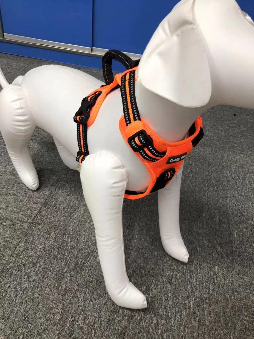 Amazon Hot Sale Customized Oxford Fabric with Reflective Stripe Dog Harness