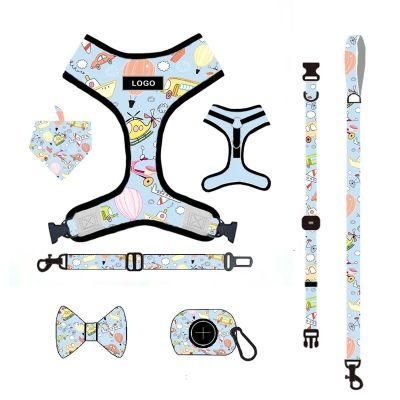 Hot Sale Custom Pattern Super Comfort Neck Adjustable Dog Harness/Best Dog Harness