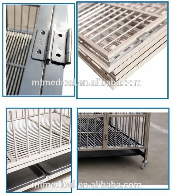 Direct to Chile Hot Sales Vet Equipment Stainless Steel Dogs Cage for Animals