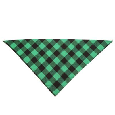 Pet Washable Triangle Plaid Pet Bandanas Adjustable Custom Dog Neck Scarf Bandana