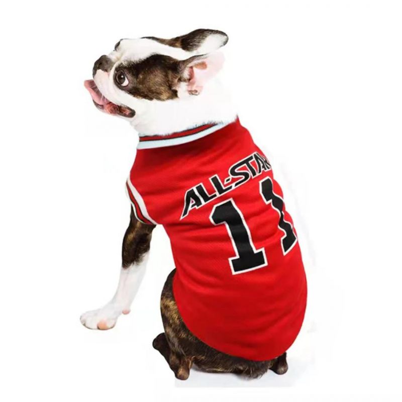 Dog Sports T-Shirt Summer Pet Shirt Cool Basketball Dog Clothes