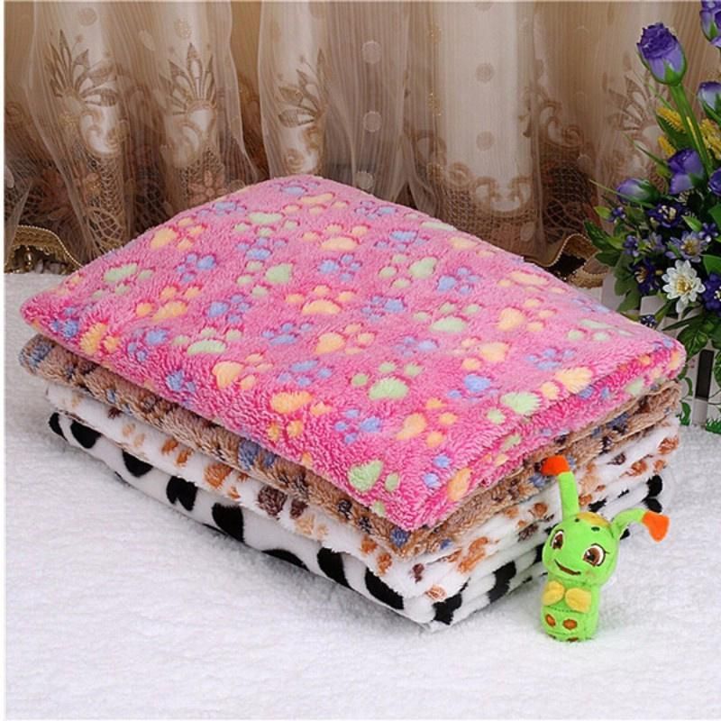 Cute Dog Bed Mats Soft Fleece Warm Pet Blanket Sleeping Beds Cover for Small Medium Dogs Cats