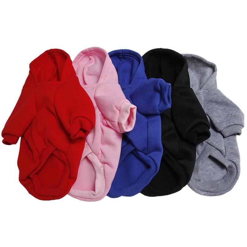 Soft Fleece Winter Warm, Classic Small Medium Large Hoodies Dog Coats Pet Clothes