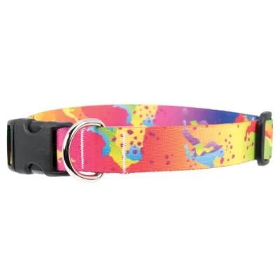 Manufacturer New Design Rainbow Arches Dog Collar Hot Transfer Printing