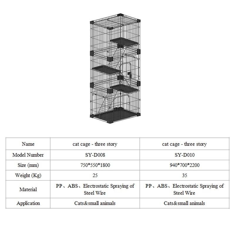 Three Story Cat House Cage for Sale Cheap High Quality Japan Style Cat Cage