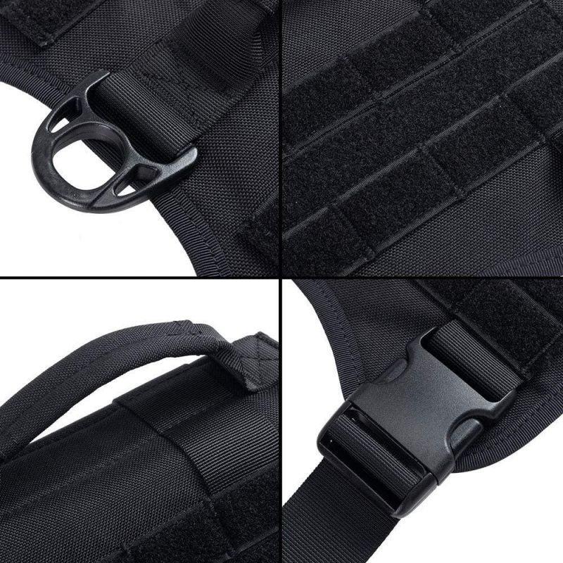 Tactical Dog Harness Vest Dog Harness No-Pull Adjustable Training Dog Vest with Easy Control Handle