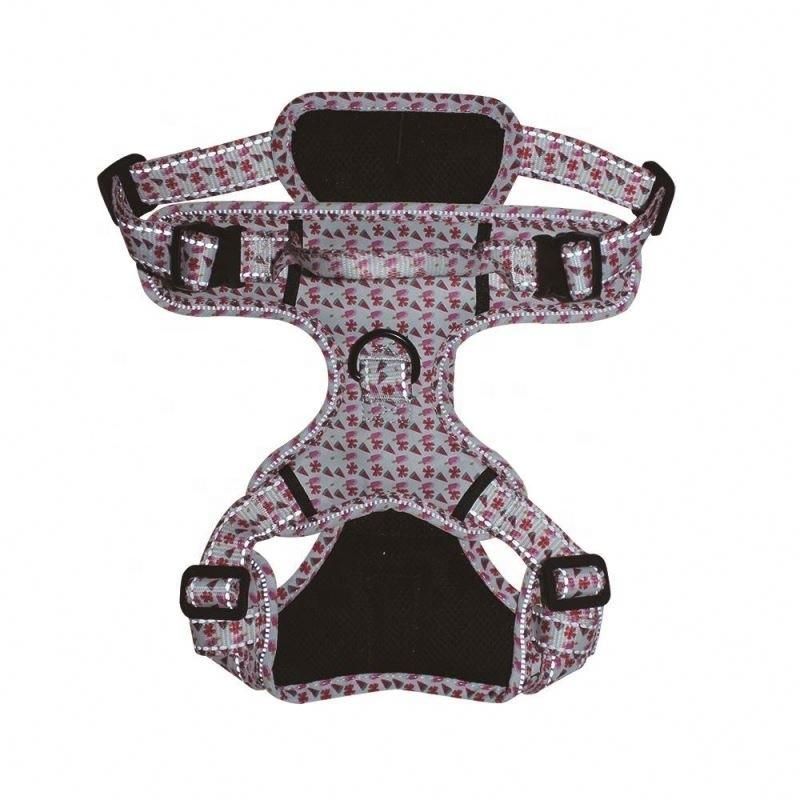 High-Quality Personalized Custom Logo Weight, Breathable Mesh Dog Harness (with handle/pet supplies)