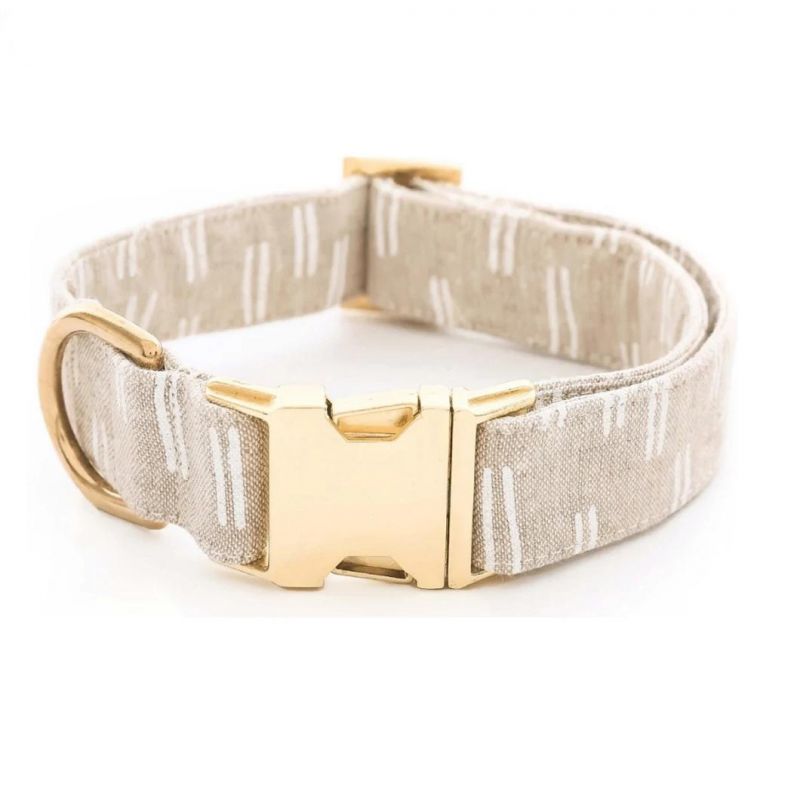 Wholesale Hemp Dog Collar with Metal Buckle for Pet Dogs