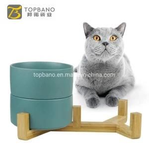 Hot Sale Ceramic Pet Food Water Bowl Easy Clean Pet Dog Cat Feeder Pet Bowls for Promotion Gift