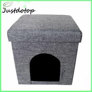 PVC Leather Warm Soft Folding Dog Cat Ottoman Pet Bed