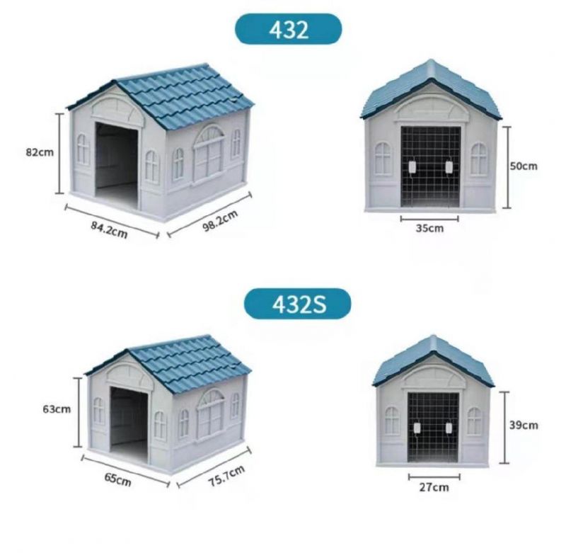 Customize OEM ODM Plastic Waterproof Pet Kennel Puppy Dog House