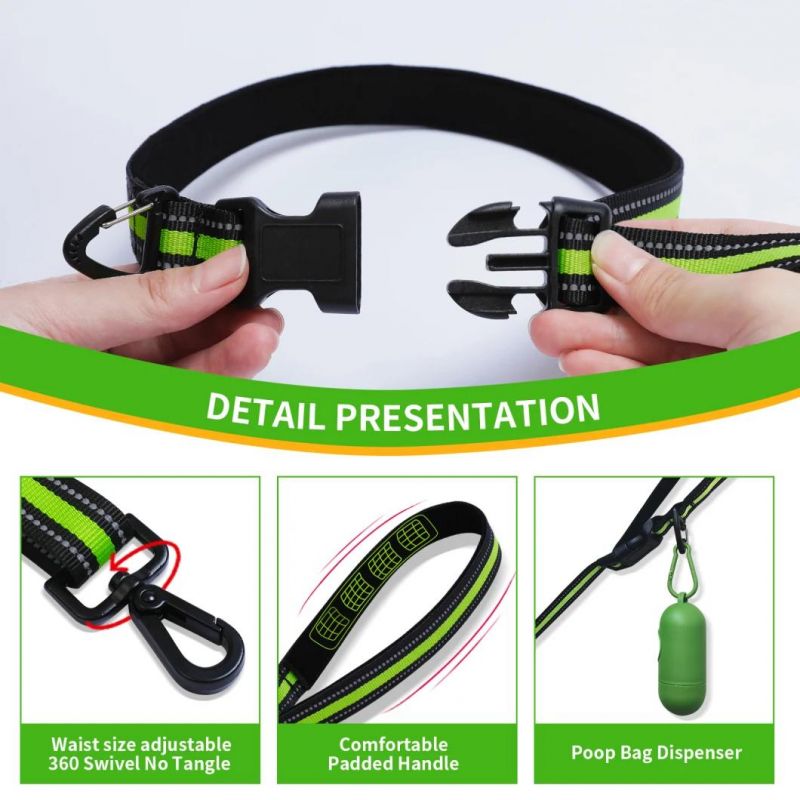 Pet Supply High Quality Pet Leash Reflective Pet Dog Running Leash